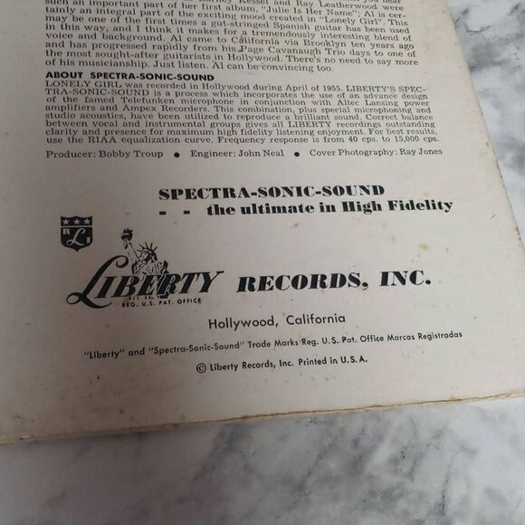 Julie London Lonely Girl Vinyl Record - Picture 11 of 16